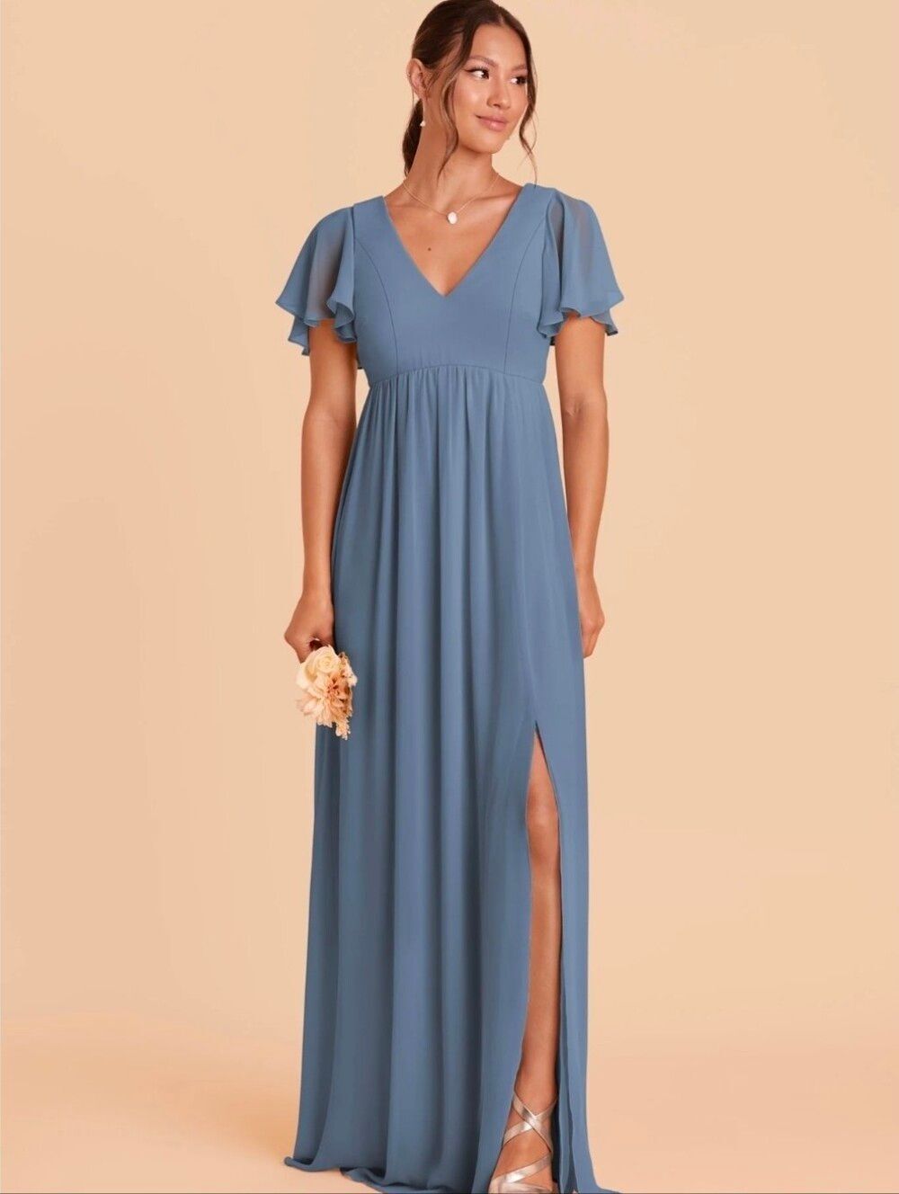 Birdy Grey Hannah Dress Chiffon French Blue Small